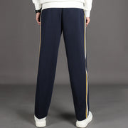 Spring And Summer Yellow Strip Two Horizontal Strips Uniform Pants